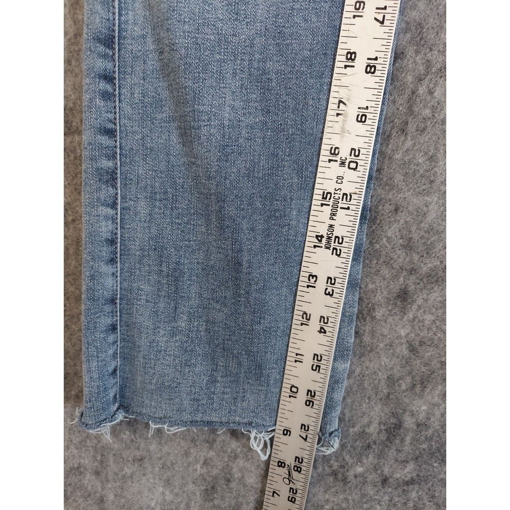 NYDJ Jeans Womens 00 Blue Marilyn Straight Raw Hem Stretch Lift Tuck Medium Wash - Picture 4 of 11